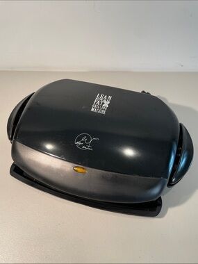 George Foreman GRP4B Indoor Electric Grill – Clean Working Condition & Drip Tray